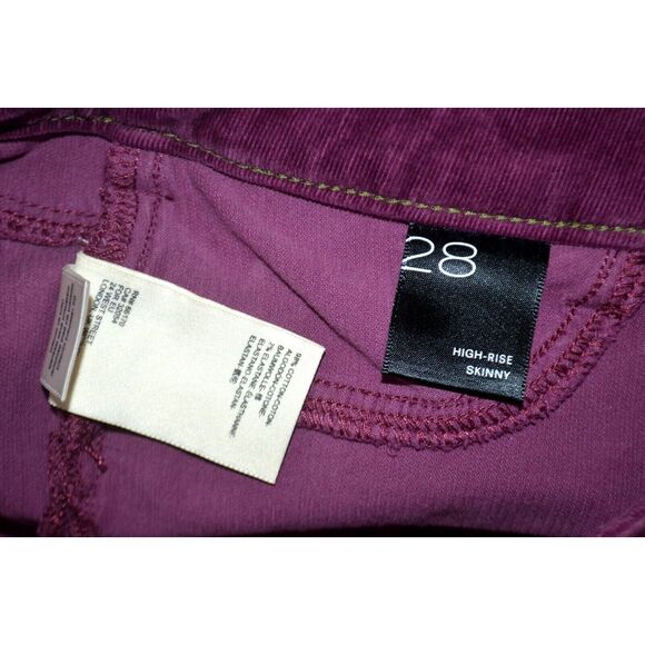 PILCRO and the LETTERPRESS Anthropologie High Rise Skinny Corduroy Pants 28 - Picture 9 of 9